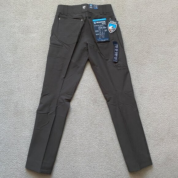 KUHL Resistor Jean 30x34 Klassik Fit Stretch Water Resistant Black Moss NWT - Picture 2 of 14